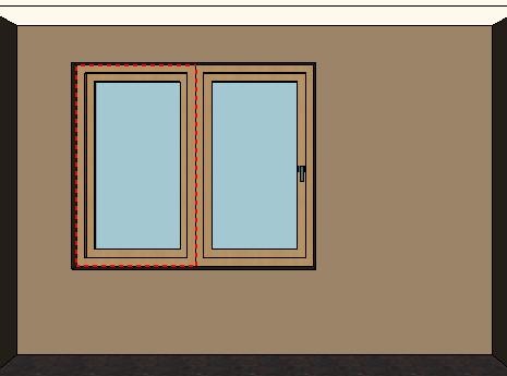 16m-es falon az előzőekkel azonos típusú, de más méretekkel rendelkező ablakot. Lépjen át az említett falra.