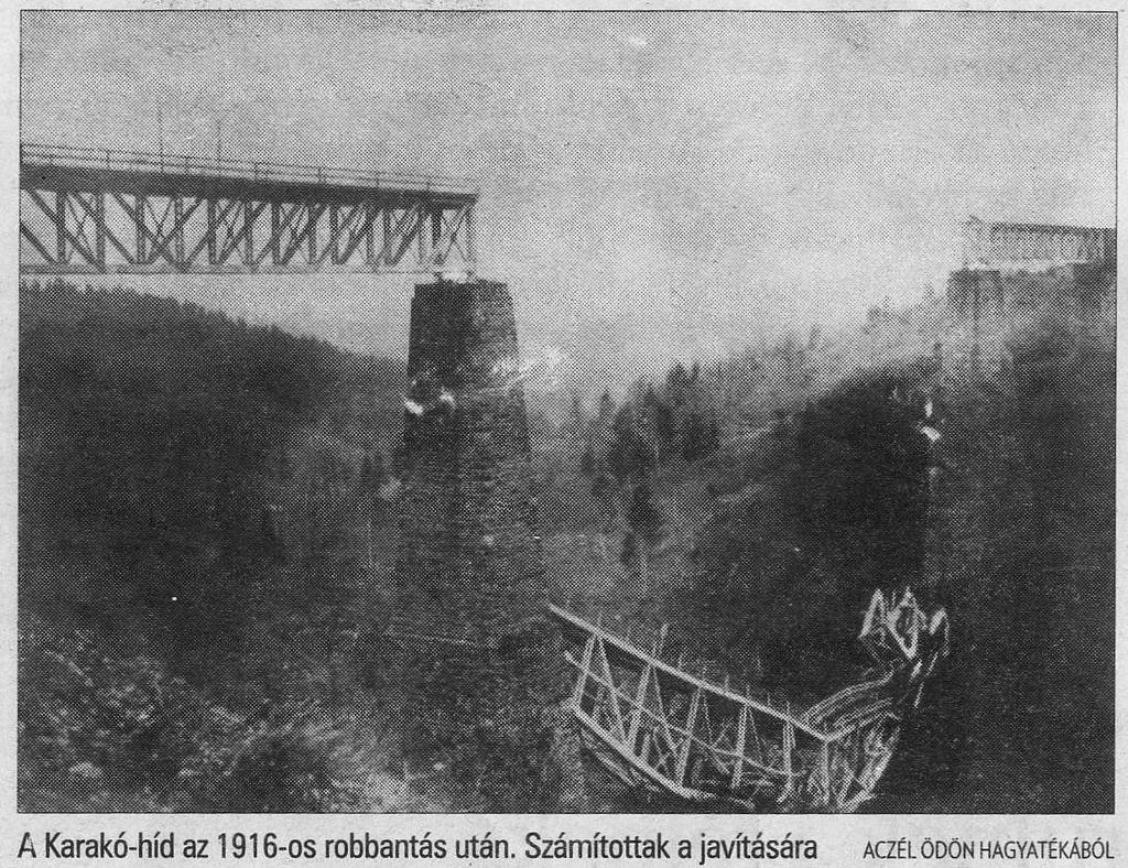 - Világháború idején épült ki a Maros-Torda helyi érdekű vasútvonal - 1916-os román