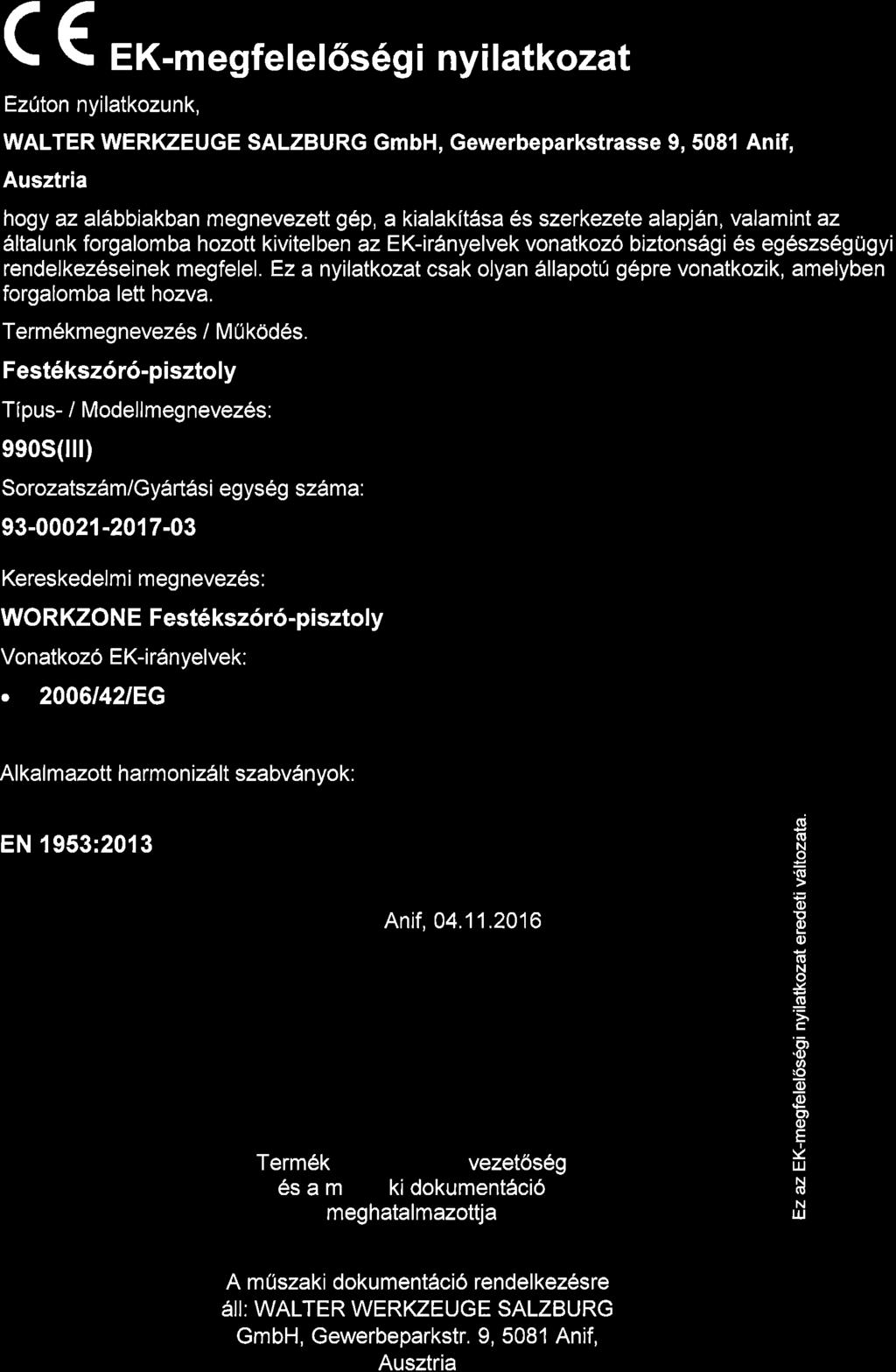 Megfelelőségi nyilatkozat