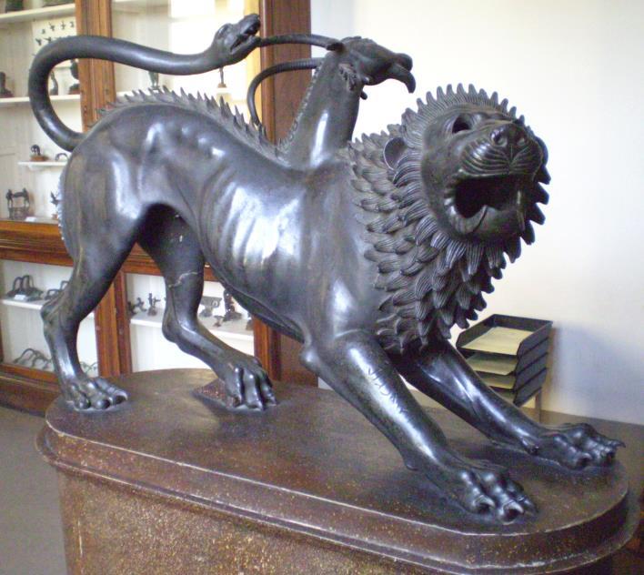 Chimera állapotok a fizikában chimera: háromfejű szörny a görög mitológiában Óramodell rácson A rácspontokon elhelyezett vektorok (óramutatók) forognak és a szomszédok befolyásolják egymást Chimera