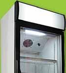 Üvegajtós hűtővitrin 300 l 11000 hamuzó 6 db.
