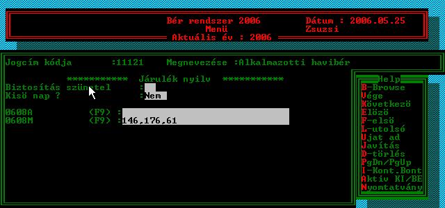1, jogcímek hozzárendelése a bevallás soraihoz: A jogcímeket a bevallás, adatközlés soraihoz lehet rendelni.