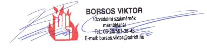 bekezdése alapján nem kell tűzoltó készüléket elhelyezni a