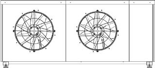 Hoval Belaria dual AR (60) Méret és helyszükséglet Hoval Belaria twin A, Belaria twin AR (17-32) 1 2 min.