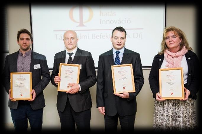 Díjazottak 2014 A Magyar Adományozói Fórum 4 további pályázó vállalat eredményeit ismerte el különdíjjal: JUNIOR Különdíjban részesült a CO-OP Hungary Zrt.- Együtt az egészségért!
