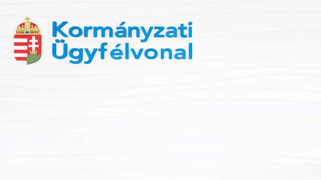 1818 - Kormányzati Ügyfélvonal