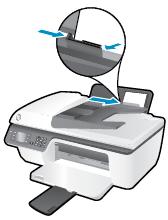 3. Emelje fel az adagolótálca védőlapját, a papírszélesség-beállítót csúsztassa balra, és vegye ki az összes papírt az adagolótálcából. 4.