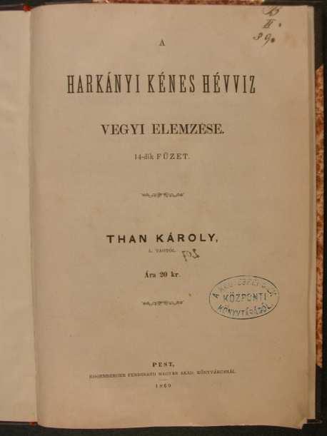 Than-féle egyenérték Egy meghatározott alkotórészből - oldott állapotban egy liter víz hány mg egyenértéksúlyt tartalmaz.