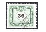 A benyomott 6 tévnyomat a 36 filléres bélyeg esetében fordult elő a százas ív 10.