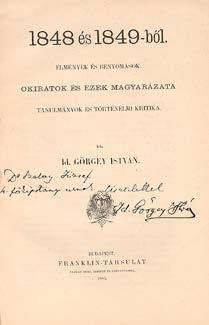 Körülvágatlan példány. 257. tétel 258. tétel 253. Krúdy Gyula: Nyíri csend. Elbeszélések. Bp., 1903. Lampel. 74+(1)p. Első kiadás. (Magyar könyvtár. 347. szám.