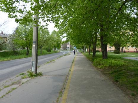 A kétirányú forgalom napi 4000 ej alatt marad. A Rádi út mellett önálló kerékpárút épült néhány éve a 2. sz. főút és a vasúti átjáró között.