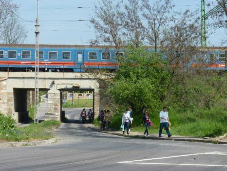 ábra: Keskeny járda (Újhegyi út), nem akadálymentes gyalogátkelő (Gombási út) Különösen