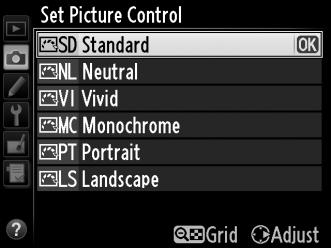 J Képfeldolgozás Picture Control beállítások A Nikon egyedülálló Picture Control rendszere lehetővé teszi, hogy kompatibilis készülékek és szoftverek között megossza a képfeldolgozási beállításokat,