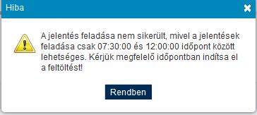 meghatározott üzemidőn belül munkanapokon 8.30 és 18.