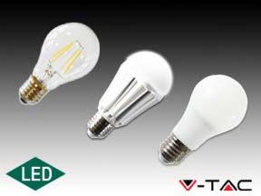 H E14 és E27 fejű LED-lámpák W/V CCT lm Ra EEC HOLUX-kód W/Típus CCT lm Ra EEC HOLUX-kód E14 és E27 fejű LED-lámpák E14 és E27 fejű LED-lámpák Normállámpa formájú LED lámpák Búra: Ø60mm x 108mm, Fej: