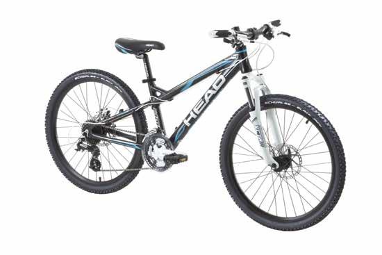 A minőségi Suntour teleszkóp és a Shimano váltó szett élvezetessé teszi a tekerést.