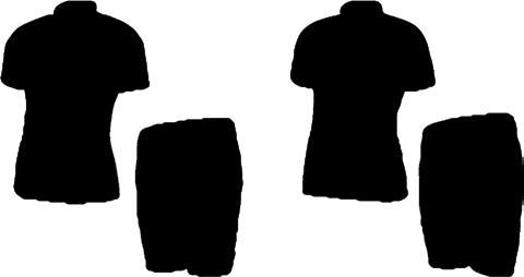 L, XL, XXL, XXXL Fekete / piros Fekete / zöld EXTRÁK: