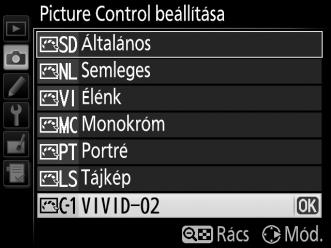 6 Nevezze el a Picture Control beállítást. Megjelenik a jobb oldalon látható szövegbeviteli párbeszédpanel.