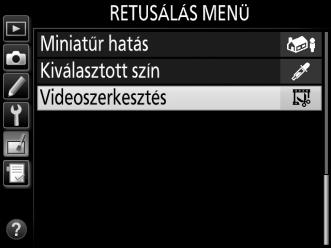 A Videók vágása A videofelvételnek legalább két másodperc hosszúságúnak kell lennie. Ha az aktuális visszajátszási pozícióban nem készíthető másolat, a pozíció az 5.