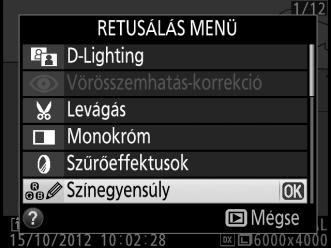 A Retusált másolatok készítése a visszajátszás során Retusált másolatok a visszajátszás során is készíthetők.