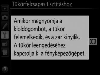Kézi tisztítás Ha az idegen anyag nem távolítható el a képérzékelőről a beállítás menü Képérzékelő tisztítása lehetőségével (0 313), az érzékelő az alábbiakban leírtak alapján kézzel is