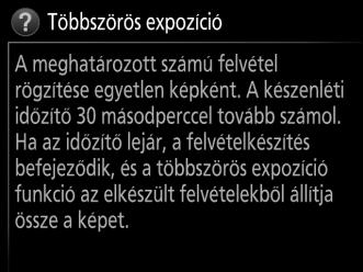 beállítások (alapbeállítás: Saját menü; 0 291) X A csúszka a pozíciót jelzi az aktuális menüben. Az aktuális beállításokat ikonok jelzik. Menüopciók Az aktuális menü elemei.