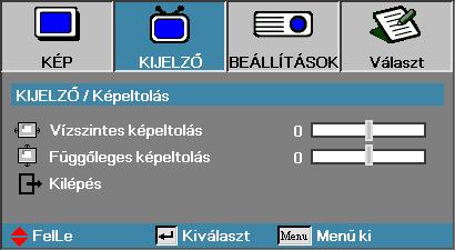 Kezelőszervek KIJELZŐ Élmaszk Az élmaszk funkció eltávolítja a zajt videofelvétel képéről. Az élmaszkot használva el lehet távolítani a kódolási zajt a videó bemeneti jel képének széléről.