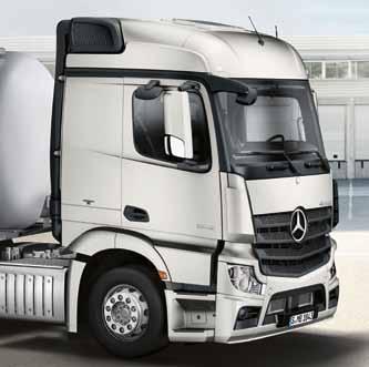 Az Actros Loader: azoknak, akik nagyobb hasznos terhelést akarnak. Alacsonyabb saját tömeg, nagyobb hasznos terhelés a hűtőrácstól a záró kereszttartóig.