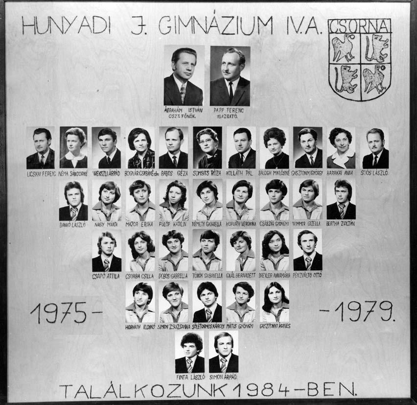 1975-1979 Tablók könyve 1978/79. tanév, IV.