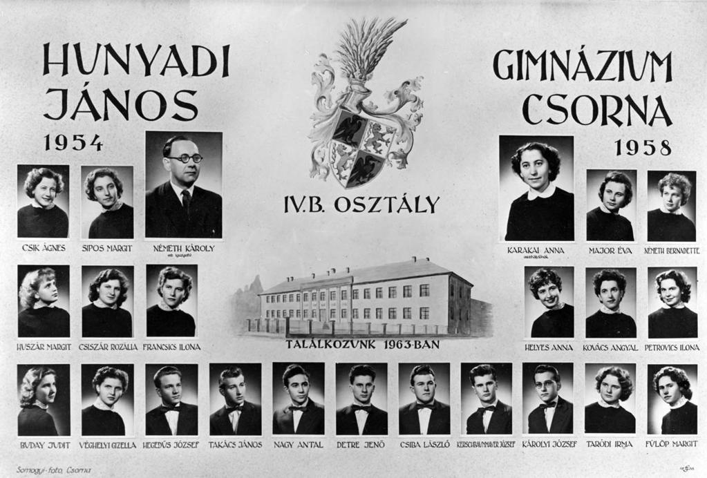 1954-1958 Tablók könyve 1957/58. tanév, IV.