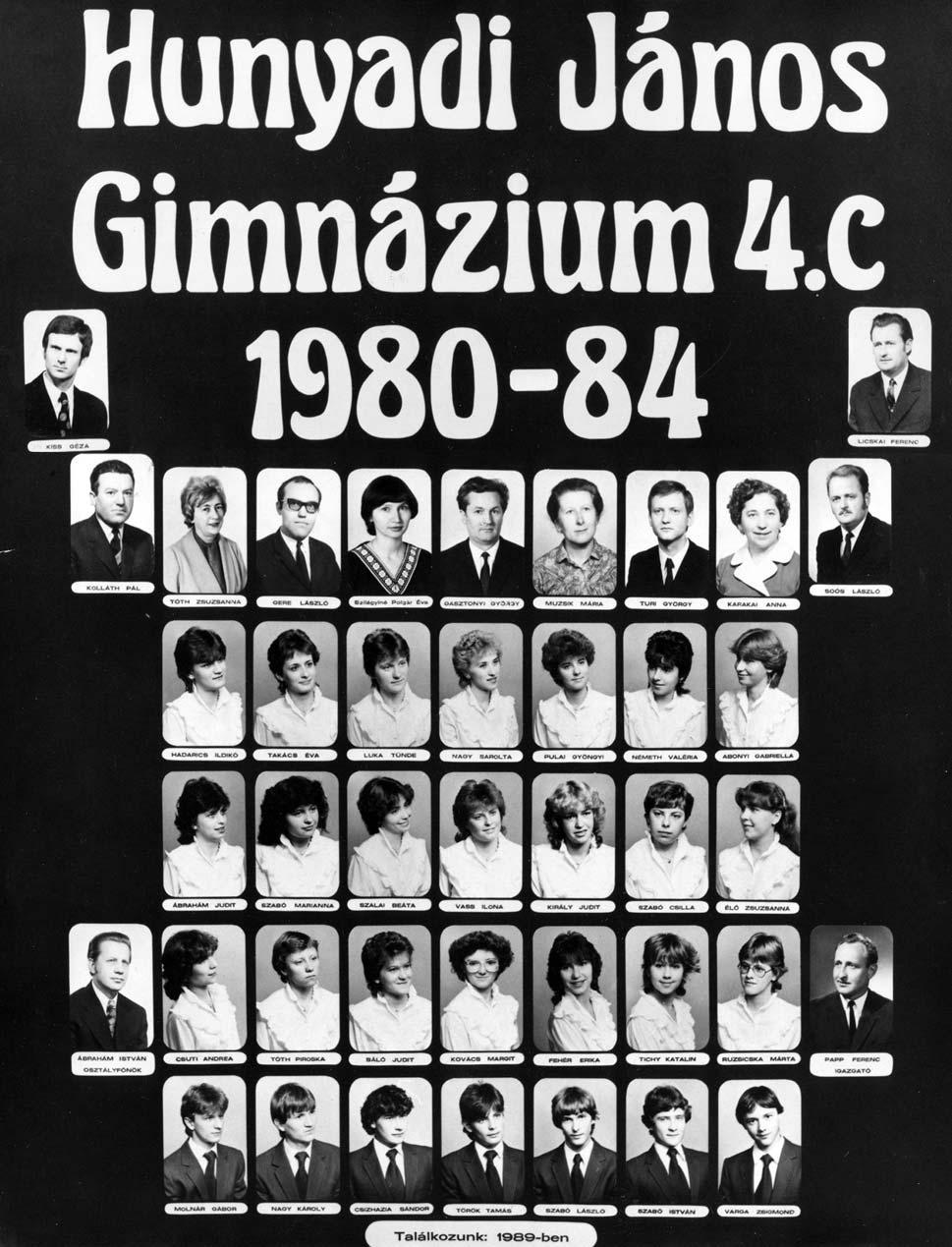 1980-1984 Tablók könyve 1983/84. tanév, IV.