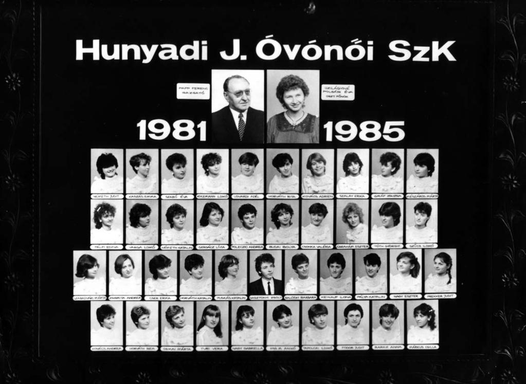 1981-1985 Tablók könyve 1984/85. tanév, IV.