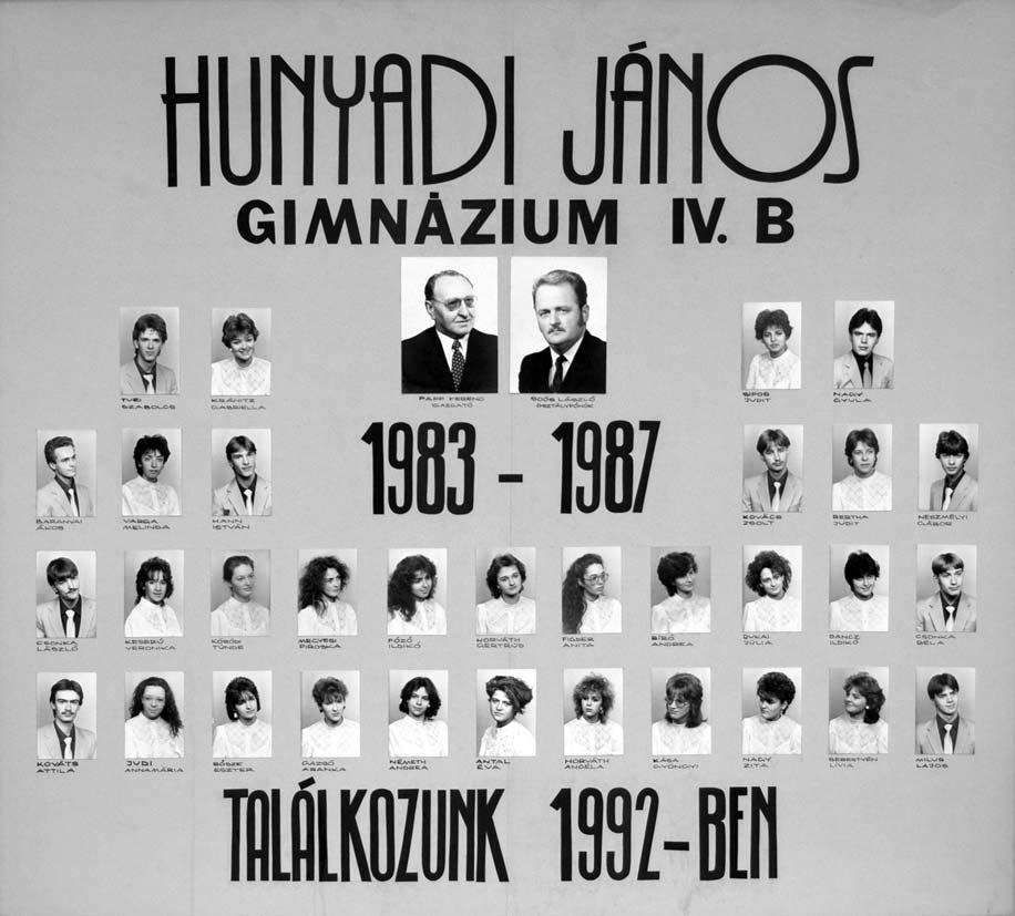 1983-1987 Tablók könyve 1986/87. tanév, IV.