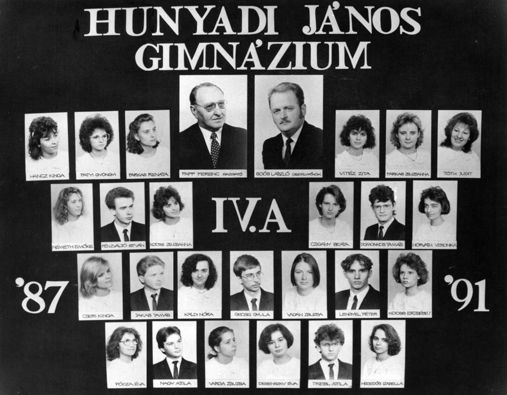 1987-1991 Tablók könyve 1990/91. tanév, IV.