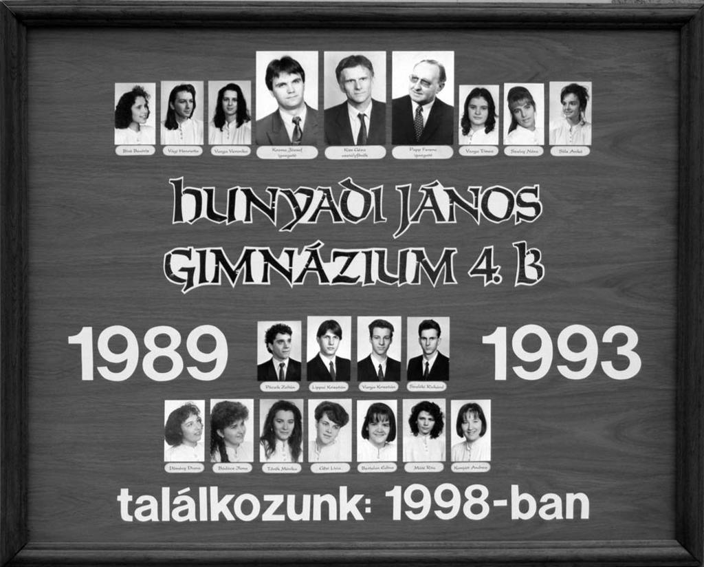1989-1993 Tablók könyve 1992/93. tanév, IV.