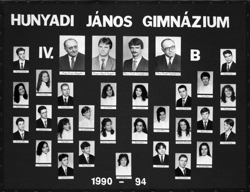 1990-1994 Tablók könyve 1993/94. tanév, IV.
