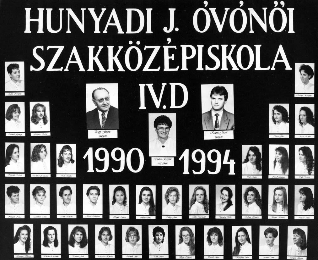 1990-1994 Tablók könyve 1993/94. tanév, IV.