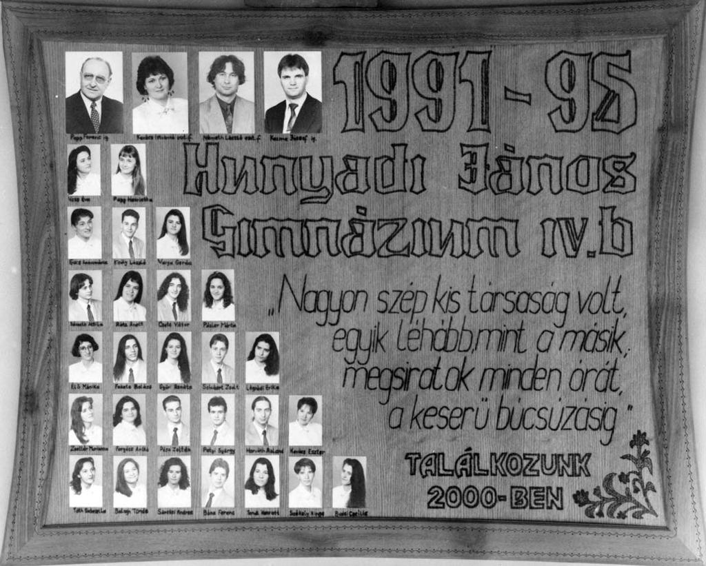 1991-1995 Tablók könyve 1994/95. tanév, IV.