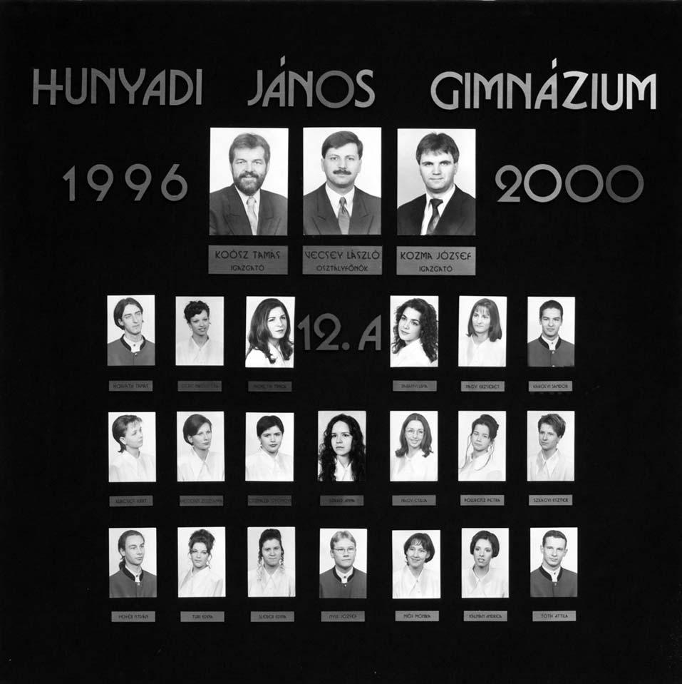 Tablók könyve 1996-2000 1999/2000. tanév, 12.