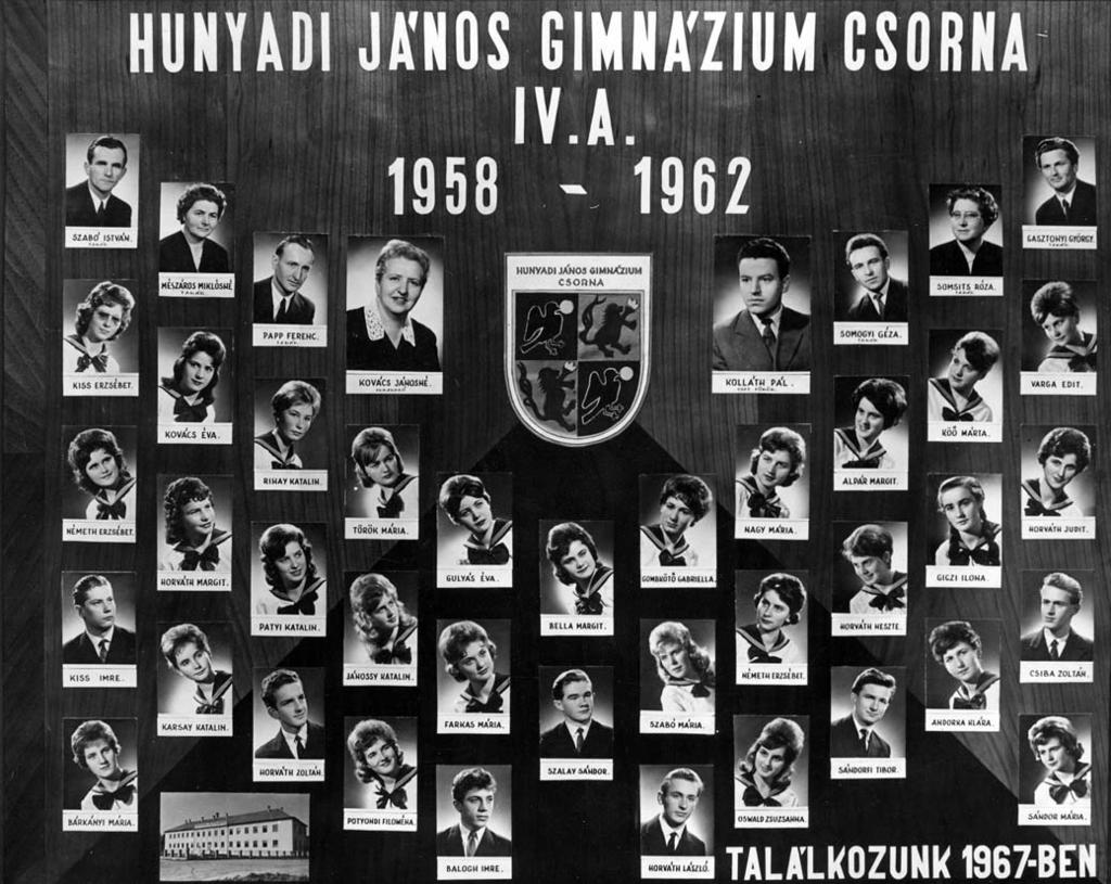 1958-1962 Tablók könyve 1961/62. tanév, IV.