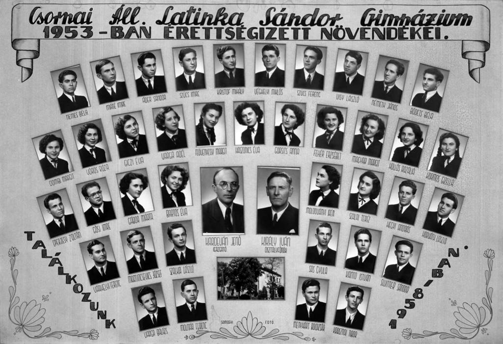 1945-1953 Tablók könyve 1952/53. tanév, IV.