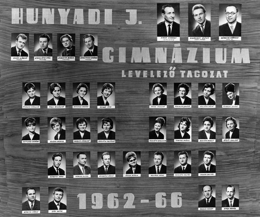 1962-1966 Tablók könyve 1965/66.