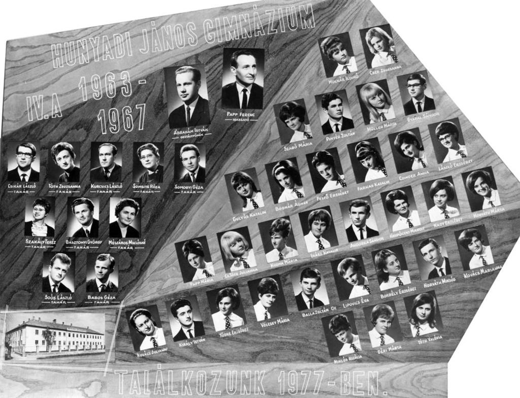 57 1966/67. tanév, IV. A Andorka Sándor, Balla Zoltán György, Bognár Ágnes, Borbély Erzsébet, Czinder Anna, Cs.