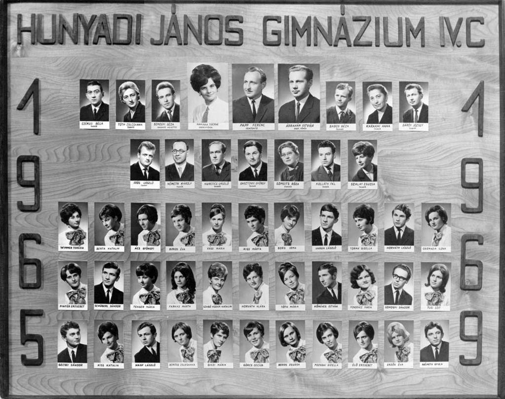 1965-1969 Tablók könyve 1968/69. tanév, IV.