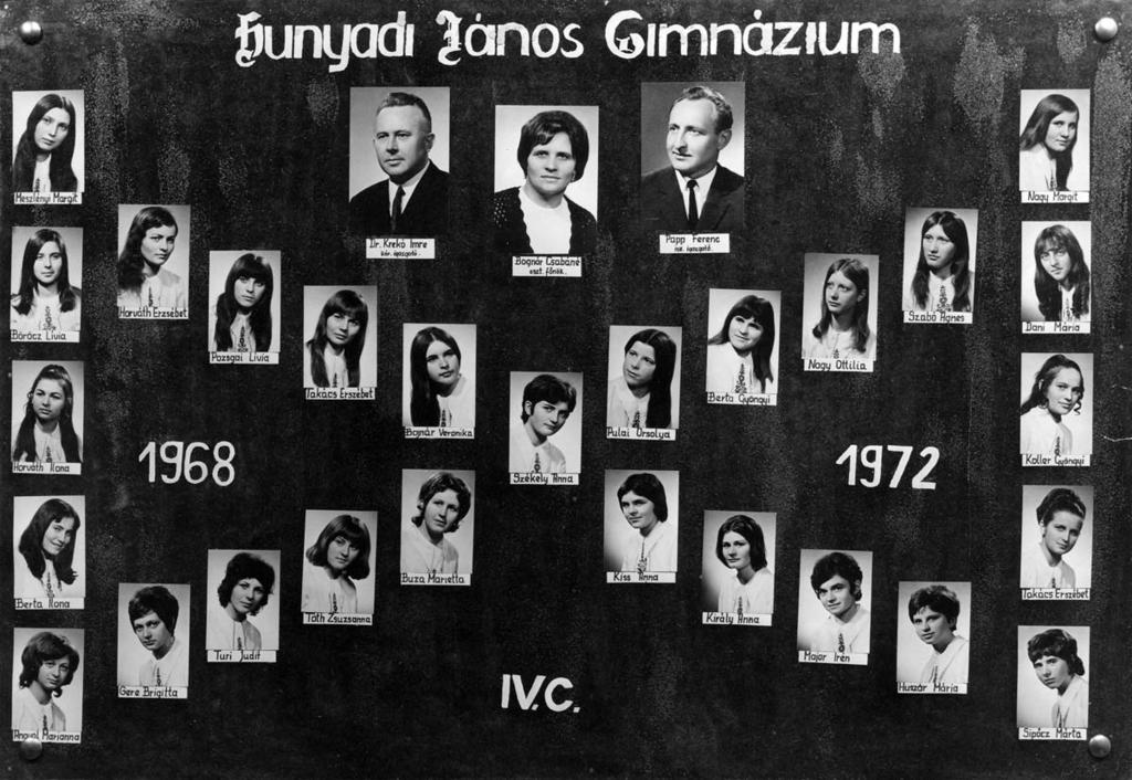 1968-1972 Tablók könyve 1971/72. tanév, IV.
