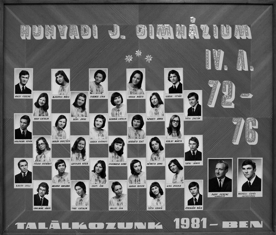 1972-1976 Tablók könyve 1975/76. tanév, IV.