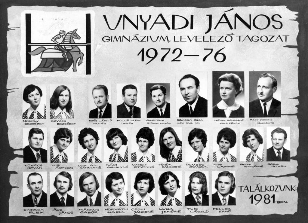1972-1976 Tablók könyve 1975/76.