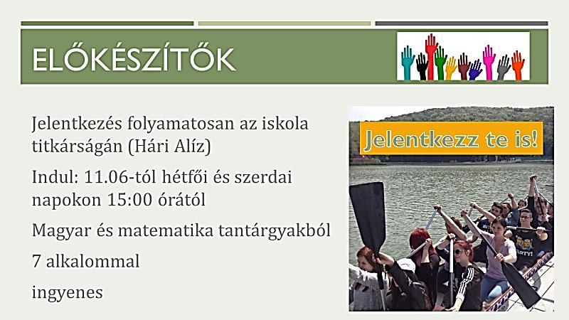 osztály félévi bizonyítványból számított pontok (magyar nyelv,
