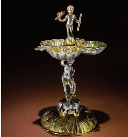 2. kép A. Kraudy: Fűszertartó (sótartó), 1670 k. (Sotheby s) 3. kép A Kraudy: Bányászmonstrancia, 17. sz. közepe. Úrvölgyi r. k. plébánia (www.herrengrund.