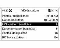 120 Infotainment rendszer Audio lejátszó Nyomja meg a CD/AUX gombot a CD, USB, ipod vagy AUX menük (ha elérhető) megnyitásához, illetve ezen menük közötti váltáshoz.